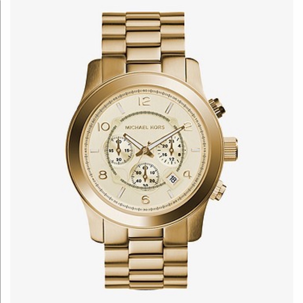 Michael Kors Runway Stainless Steel Watch (gold)